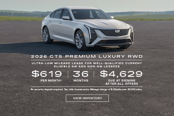 2026 CT5 PREMIUM LUXURY. Ultra low mileage lease for well qualified current eligible GM and non-G...